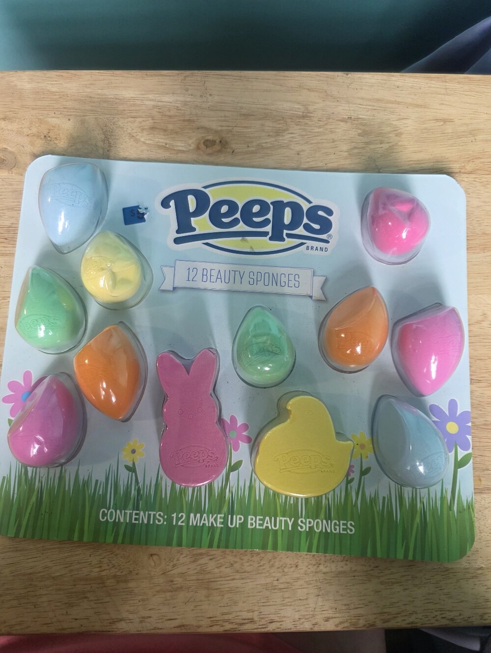 Peeps 12-Pack Pastel Beauty Sponge Set (Pink, Yellow, Green, Orange, Blue)